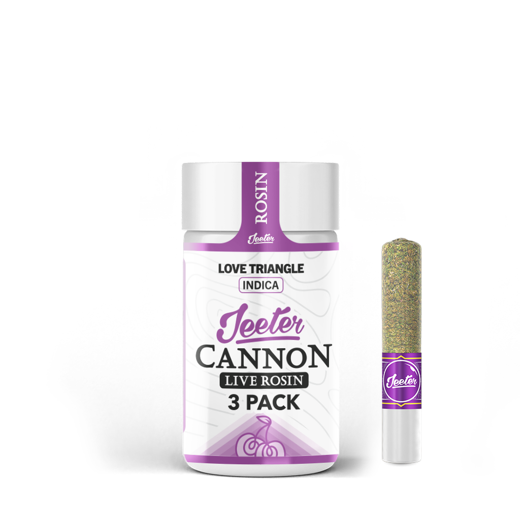 Jeeter Rosin Infused 3PK Baby Cannon - Love Triangle - Indica