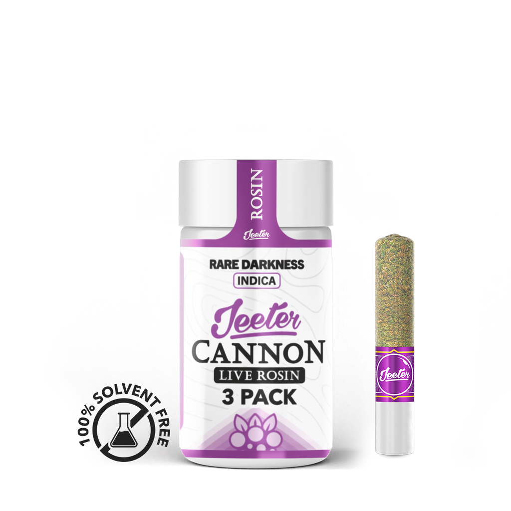 Jeeter Rosin Infused 3PK Baby Cannon - Rare Darkness - Indica