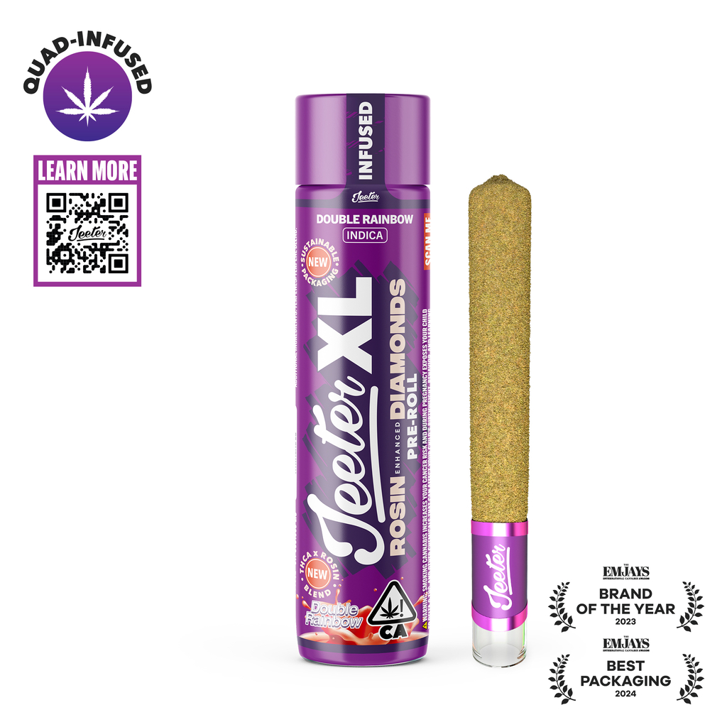Jeeter - Quad Infused Xl Preroll - Double Rainbow 2G - Indica
