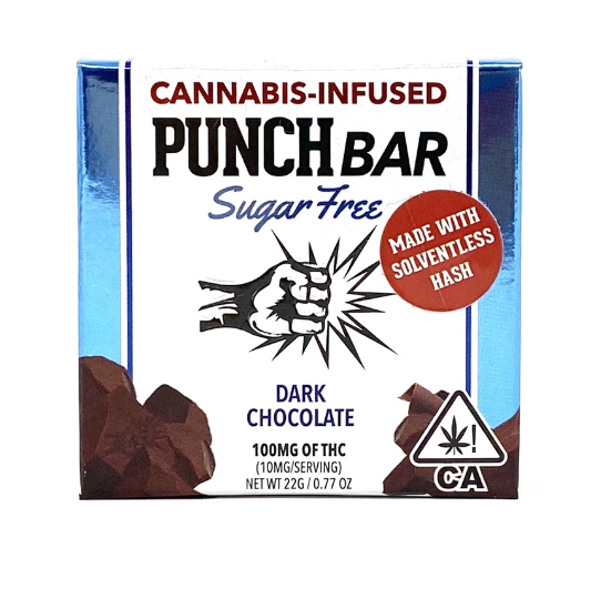 Punch Bar - Sugar Free Dark Chocolate Solventless 100MG