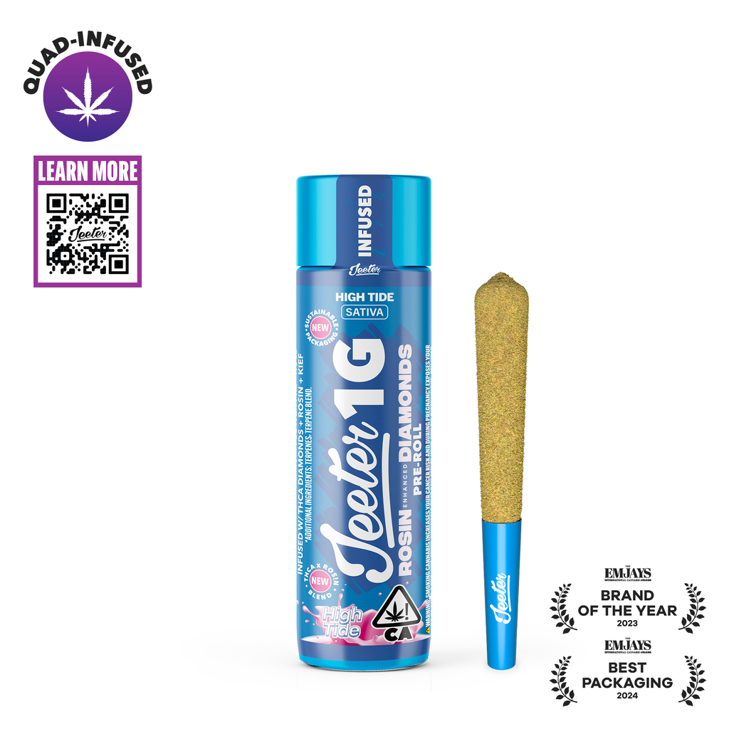 Jeeter Quad Infused 1G Pre-roll - High Tide - Sativa