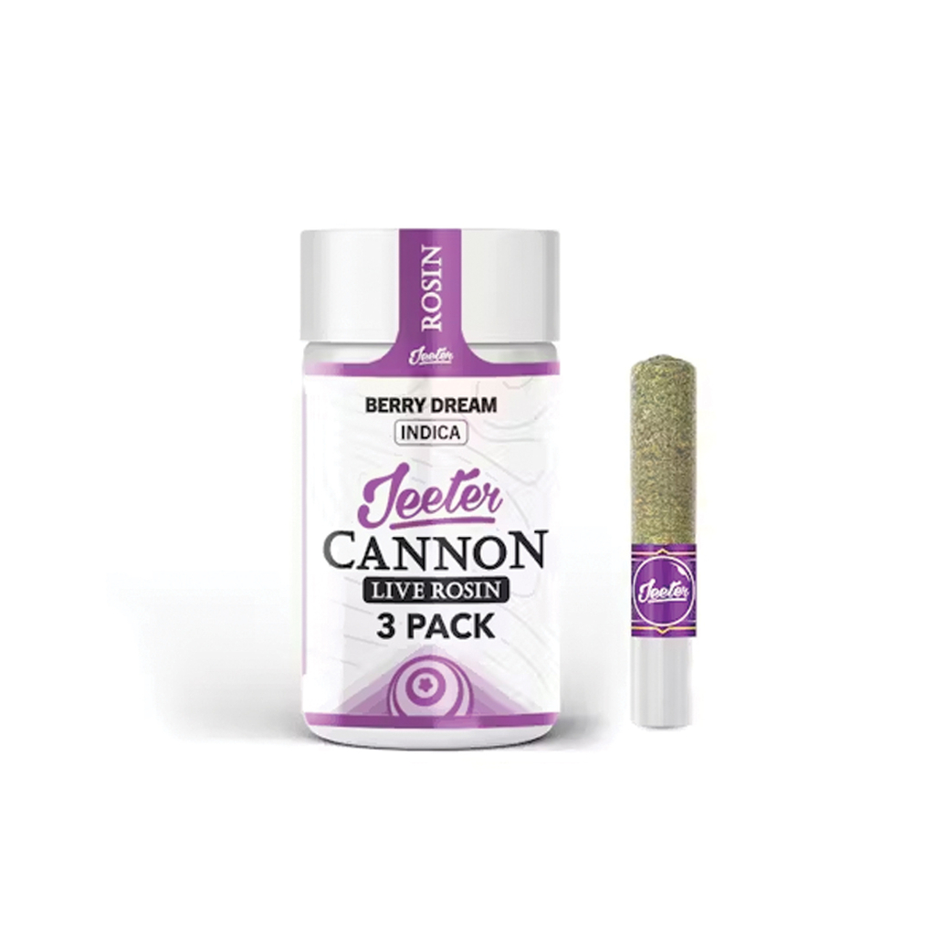 Jeeter Rosin Infused 3PK Baby Cannon - Berry Dream - Indica