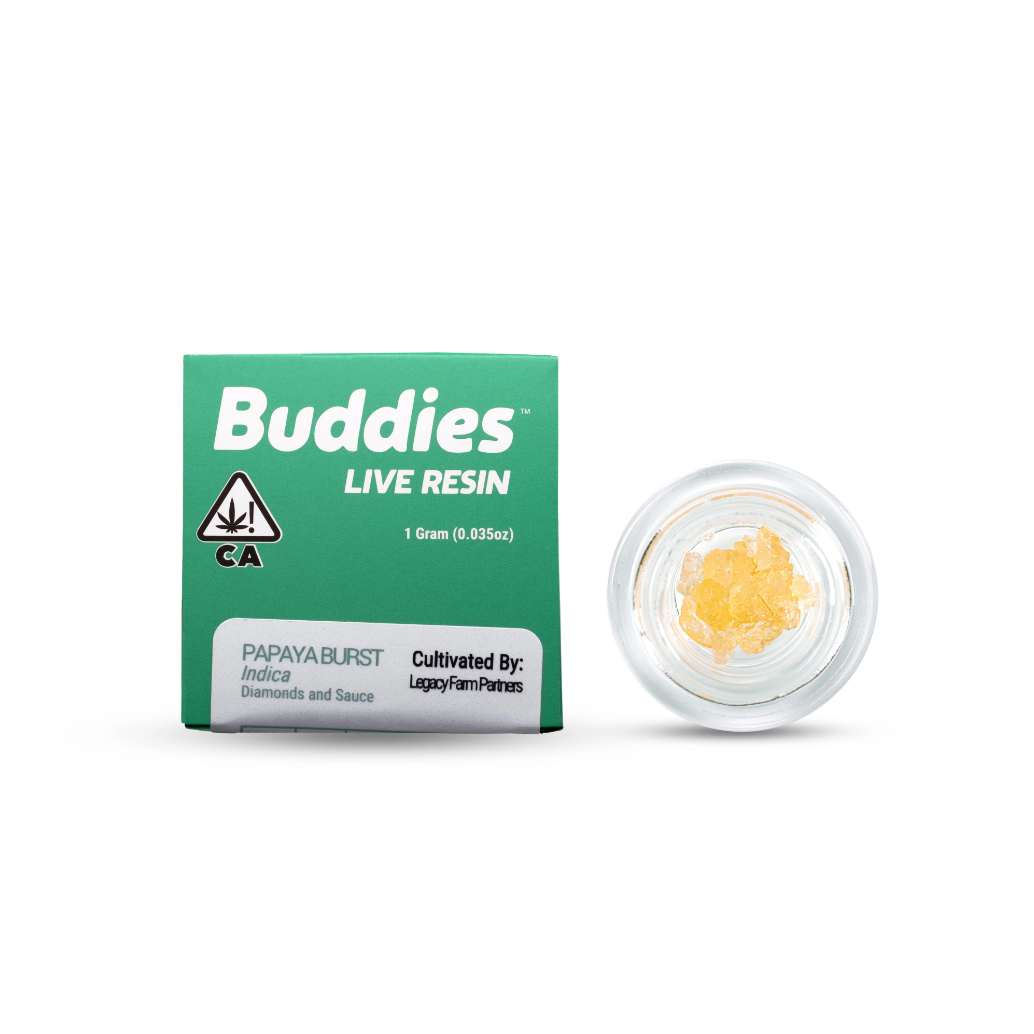 Buddies - Live Resin - Papaya Burst 1G