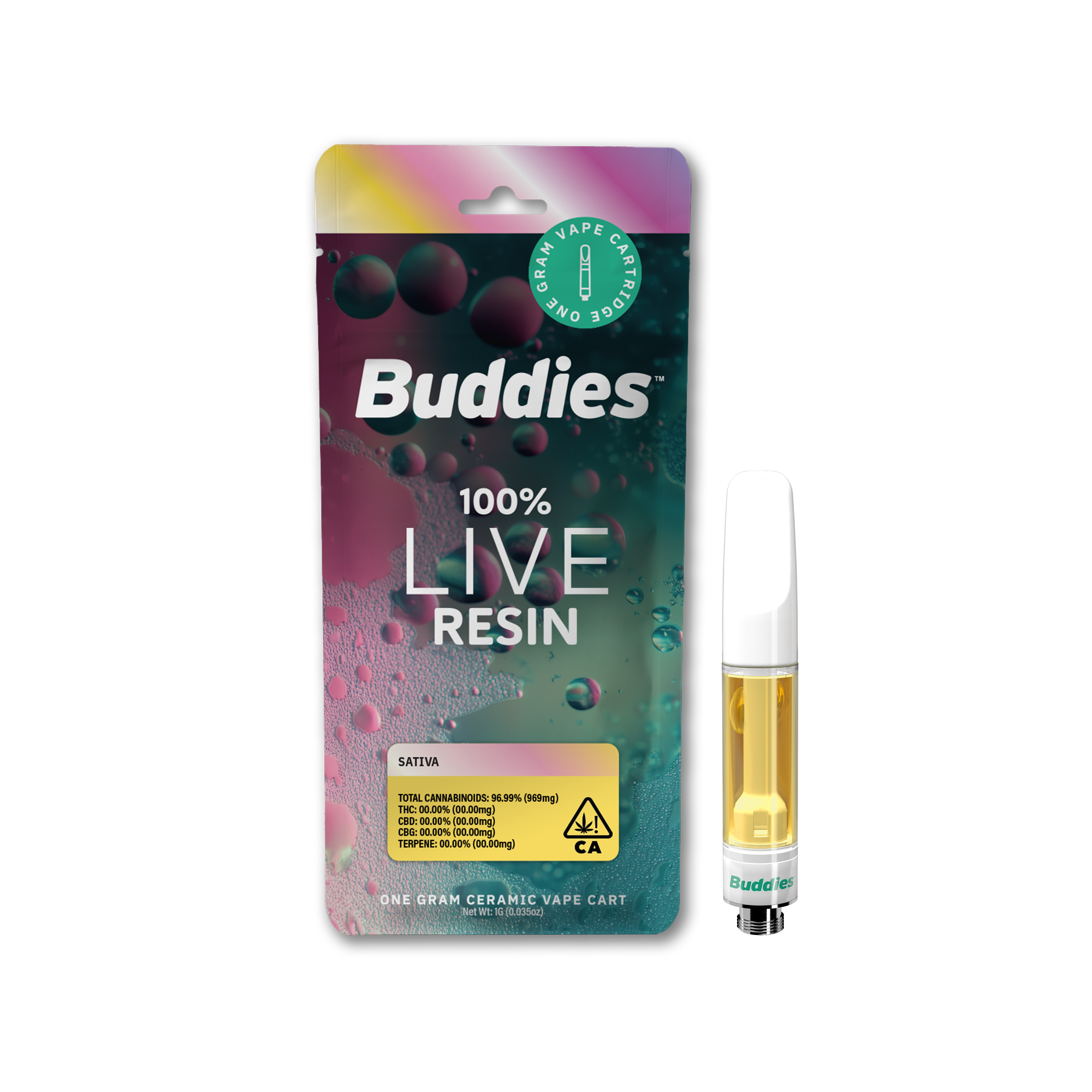 Buddies - Live Resin Carts - Bob Hope 1G