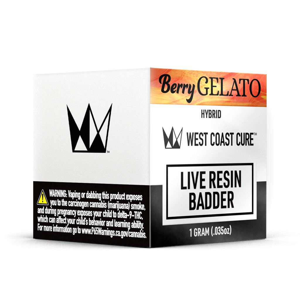 West Coast Cure - Live Resin Badder - Blueberry Gelato 1G