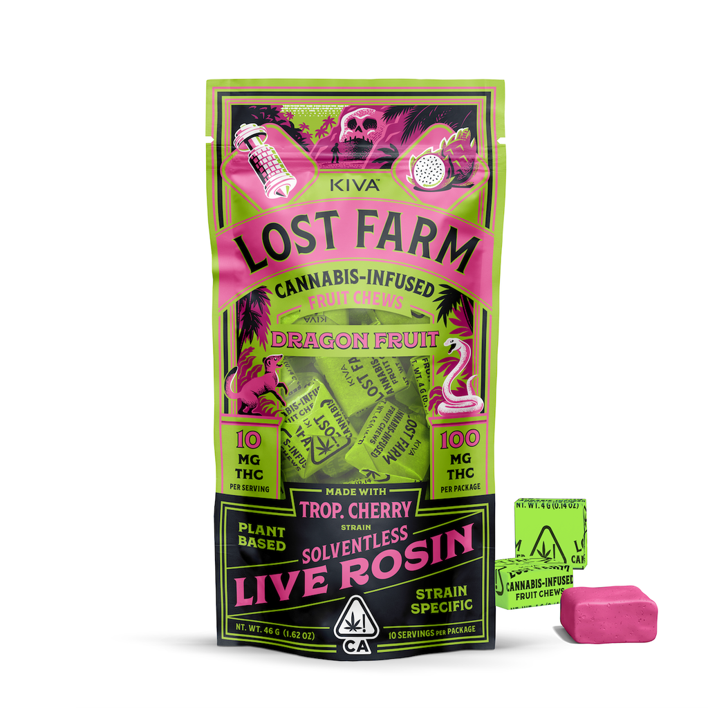 Lost Farms - Rosin Chews - Dragon Fruit 100MG
