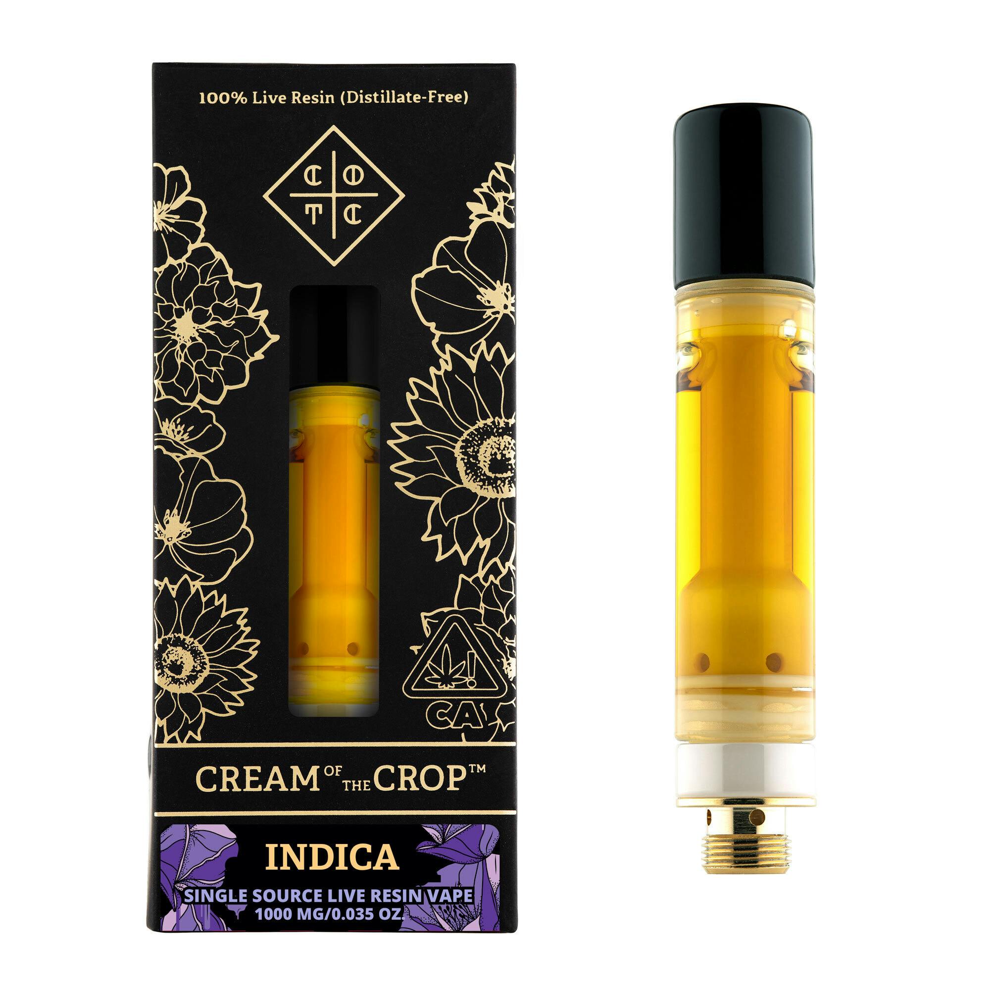 Cream Of The Crop - Live Resin Cartridge - Saturday Morning 1G