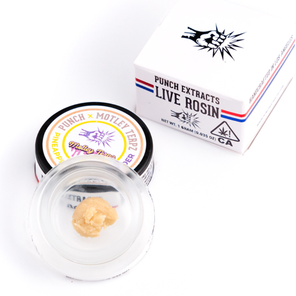 Punch Extracts - Live Rosin Badder - T4 - Strawberry Pineapple Benzina 1G