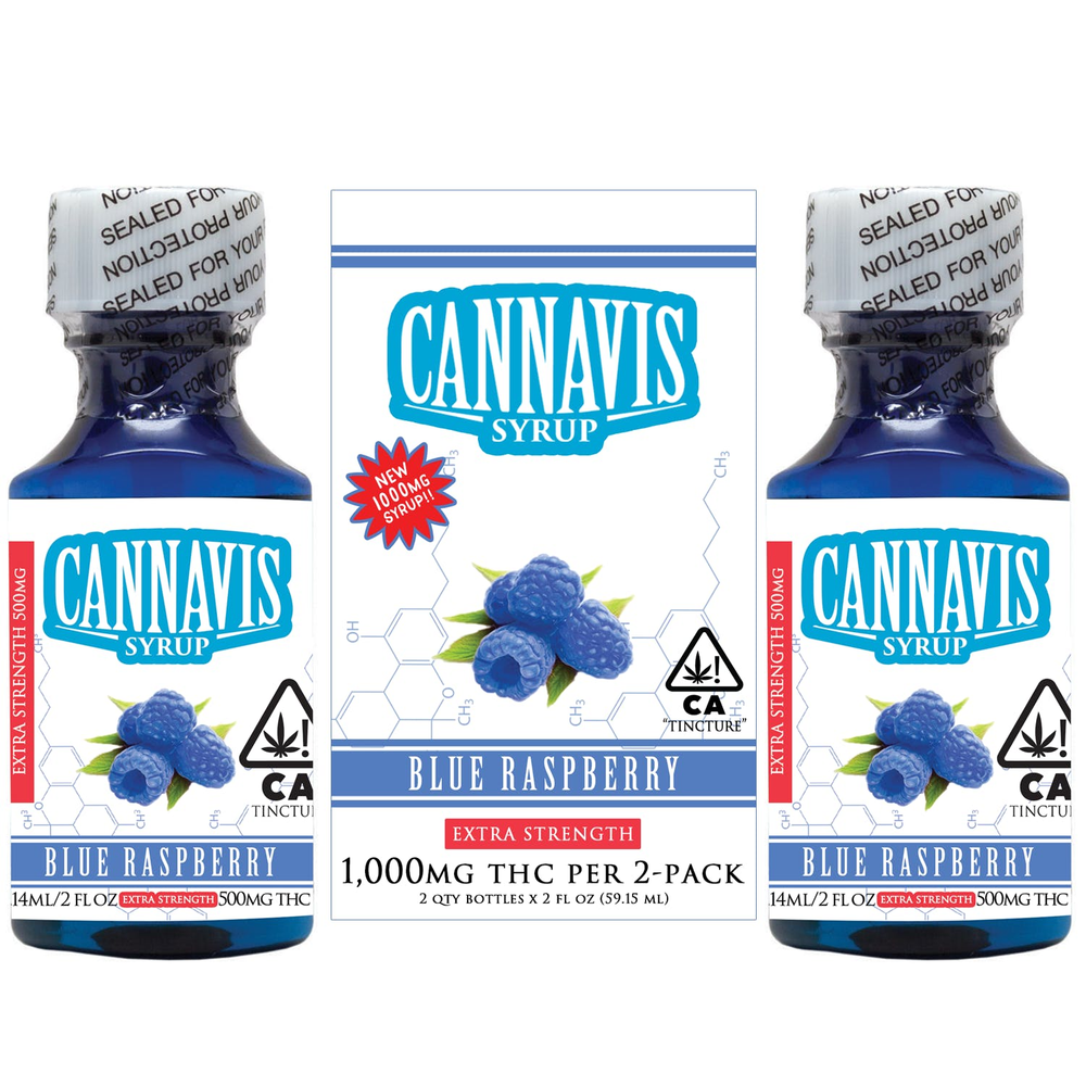 Cannavis - 1000MG (2pk) - Blue Raspberry