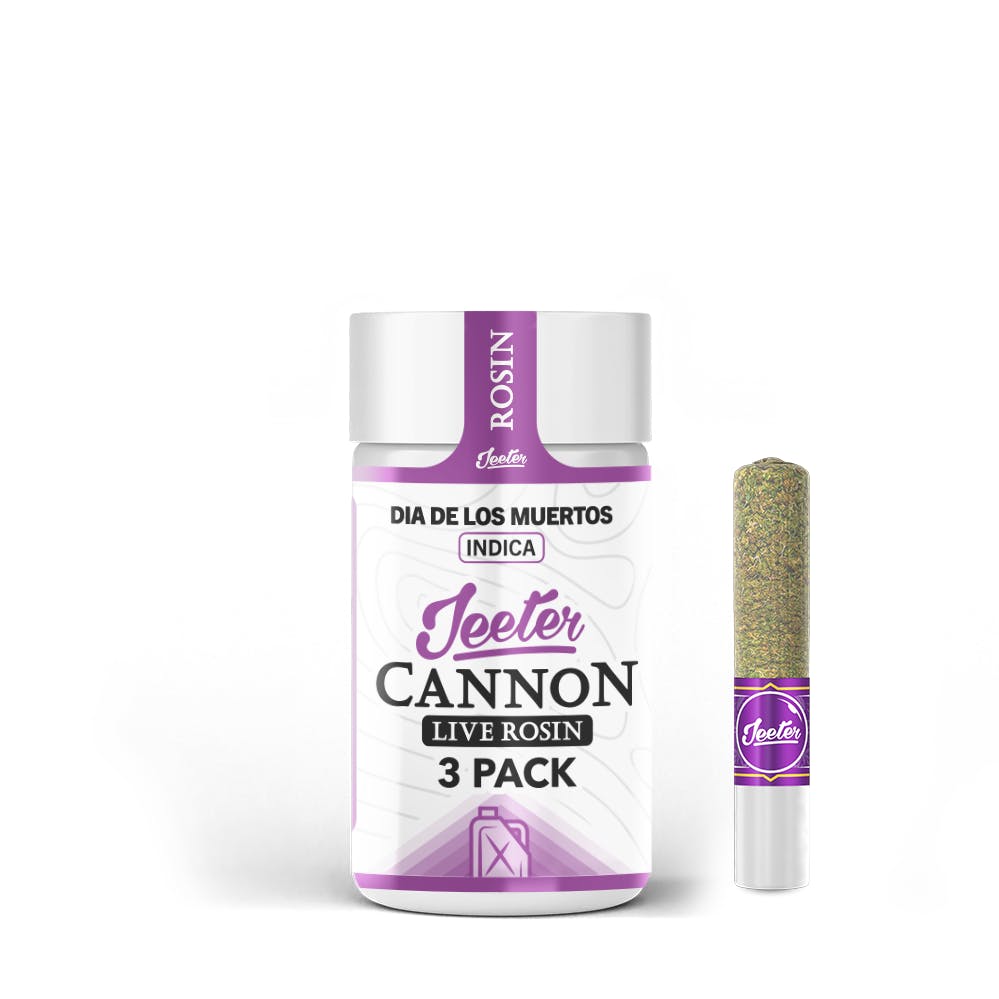 Jeeter Rosin Infused 3PK Baby Cannon - Dia De Los Muertos