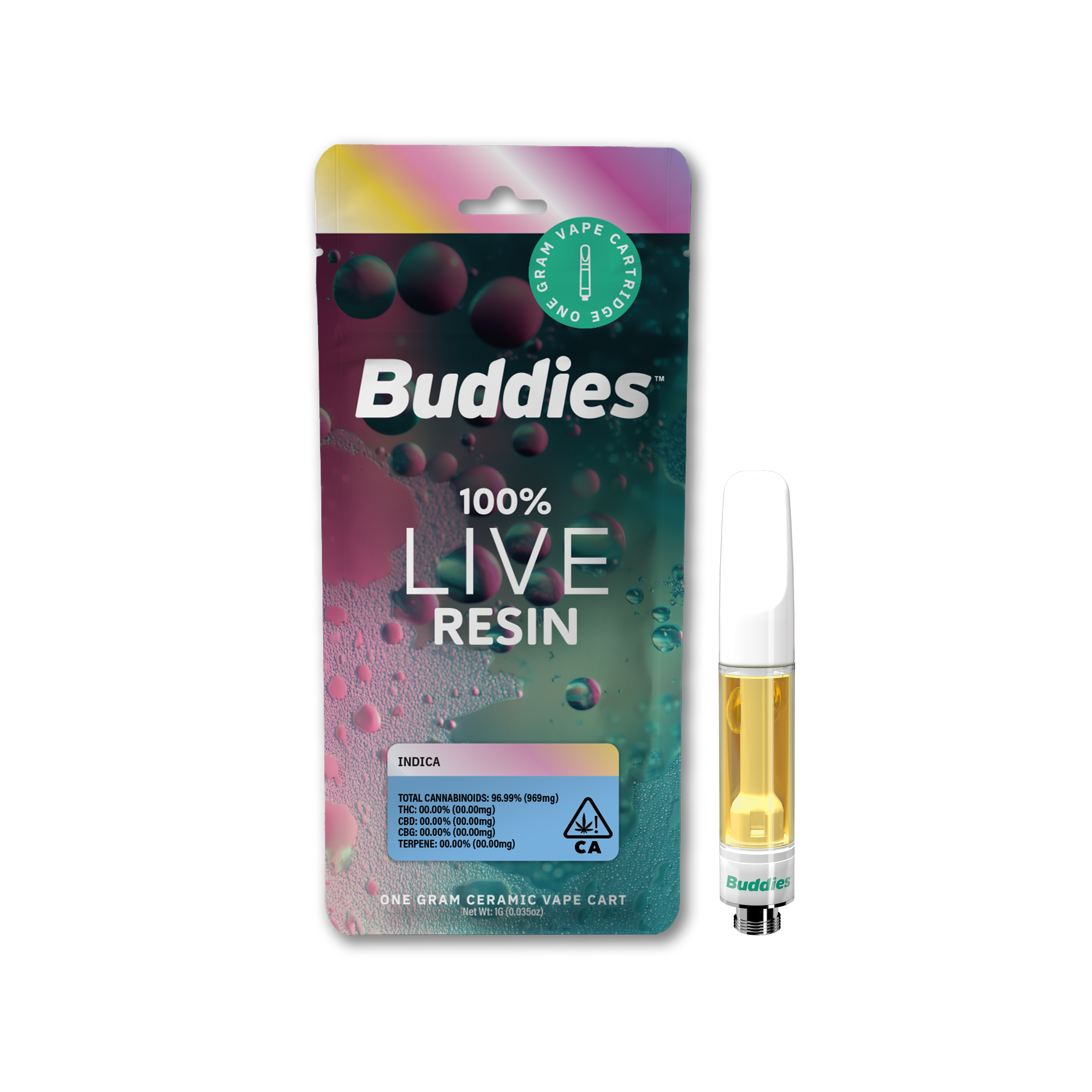 Buddies - Live Resin Carts - Gravy 1G