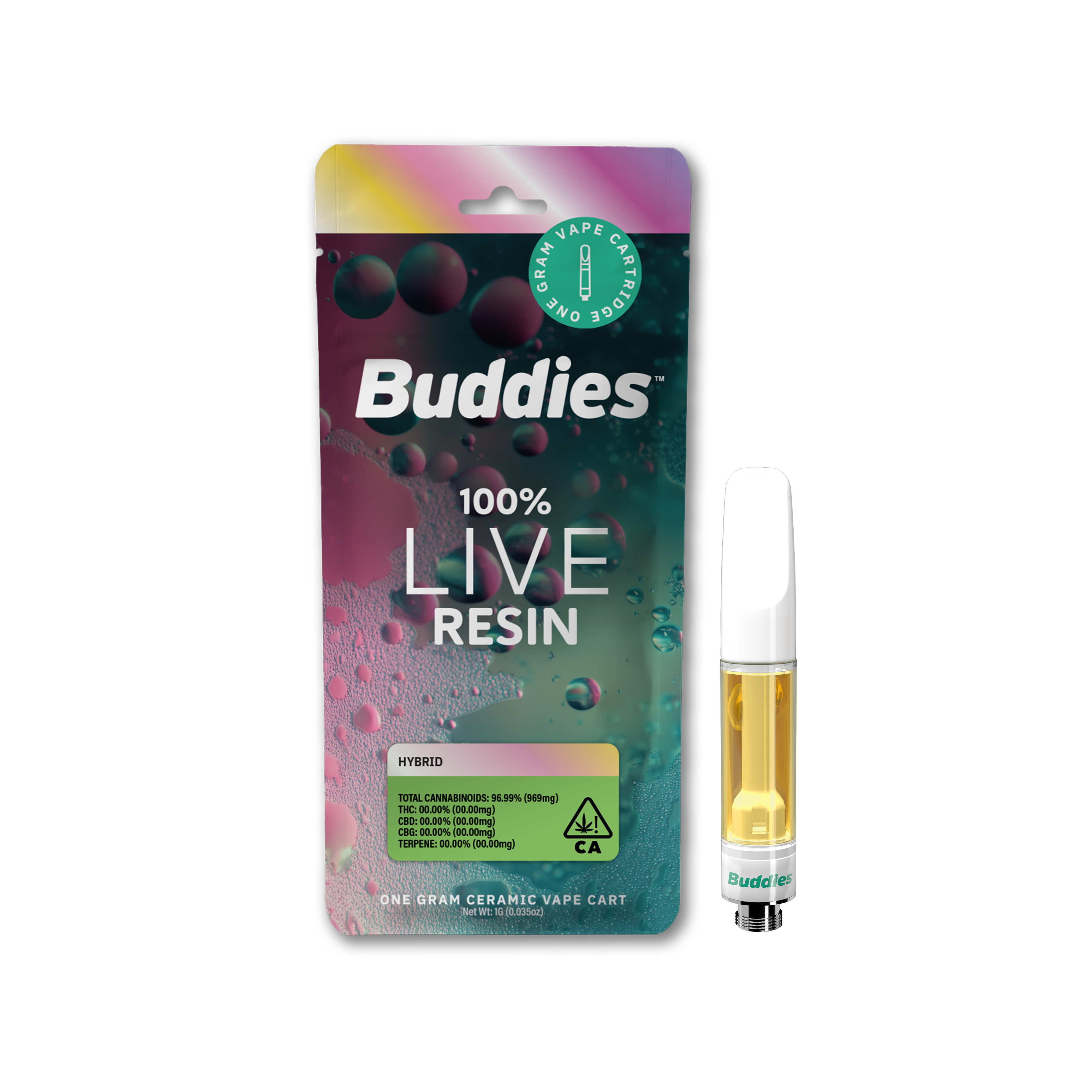 Buddies - Live Resin Carts - Nf1 1G