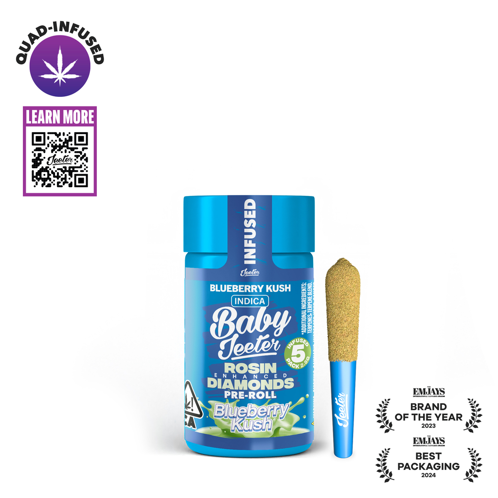 Jeeter Quad Infused Baby 5PK - Blueberry Kush