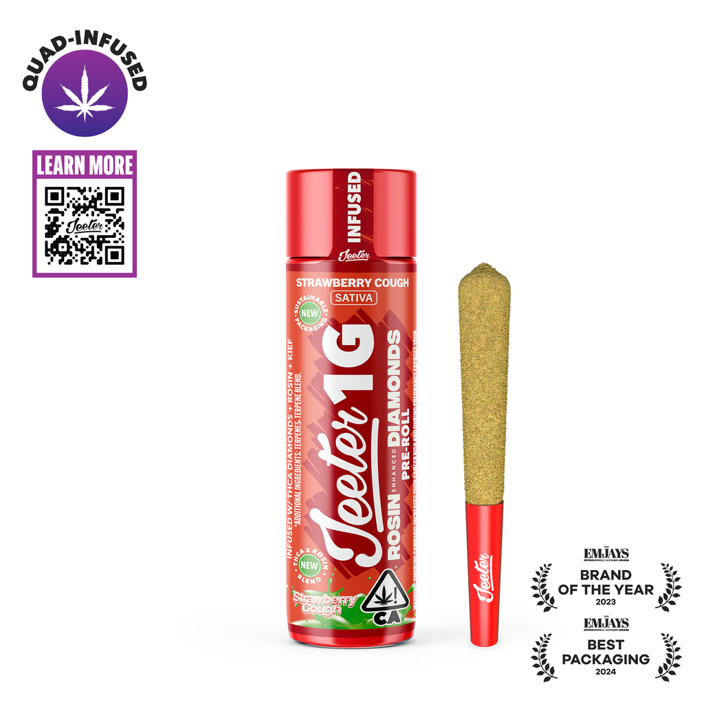 Jeeter Quad Infused 1G Pre-roll - Strawberry Sc