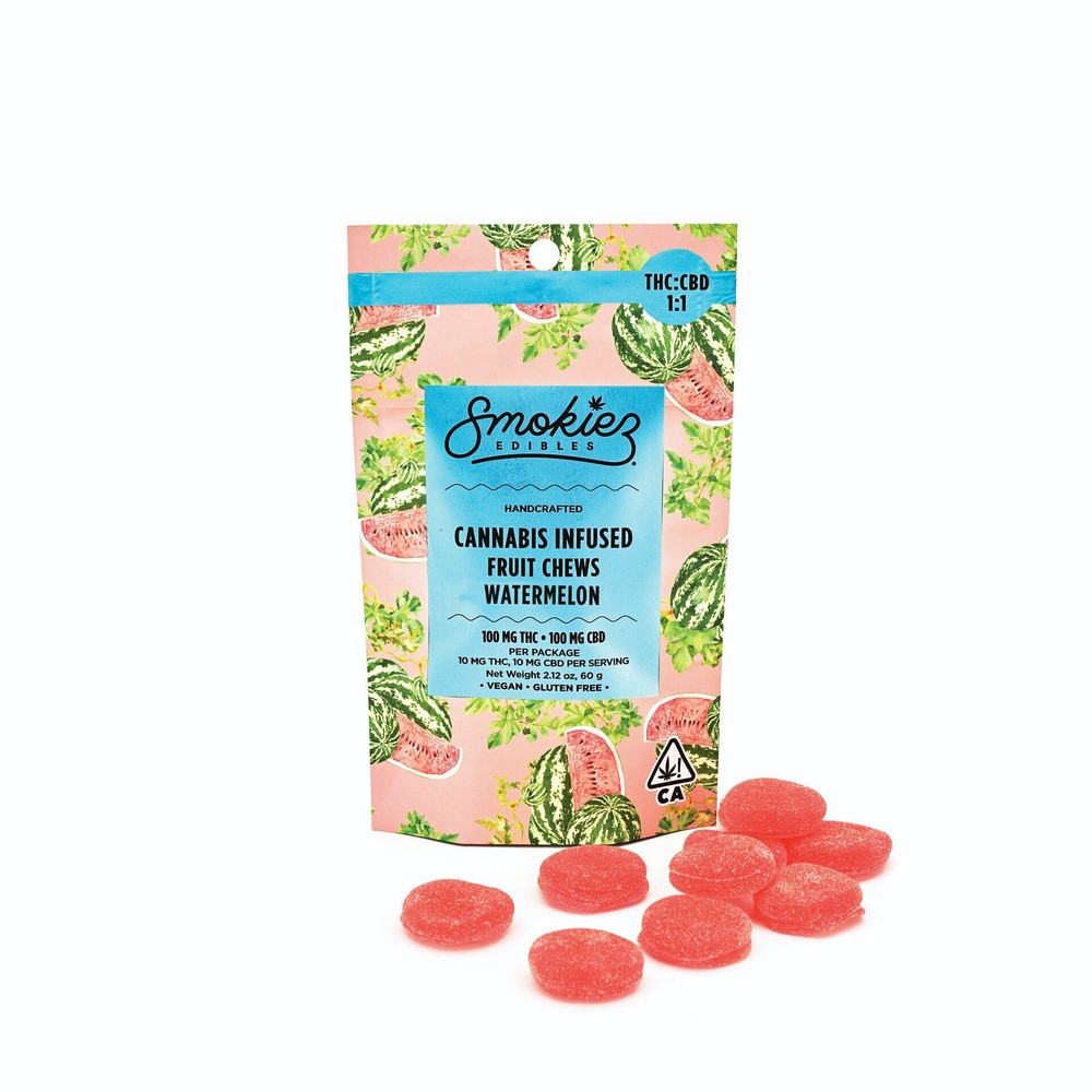 Smokiez Fruit Chews - Watermelon 1:1 THC/CBD