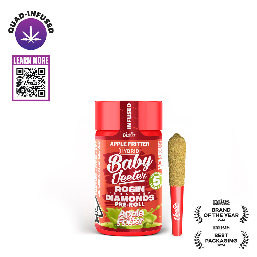 Jeeter Quad Infused Baby 5PK - Apple Fritter