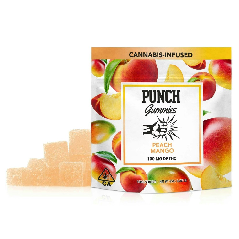 Punch Gummies - Peach Mango 100MG