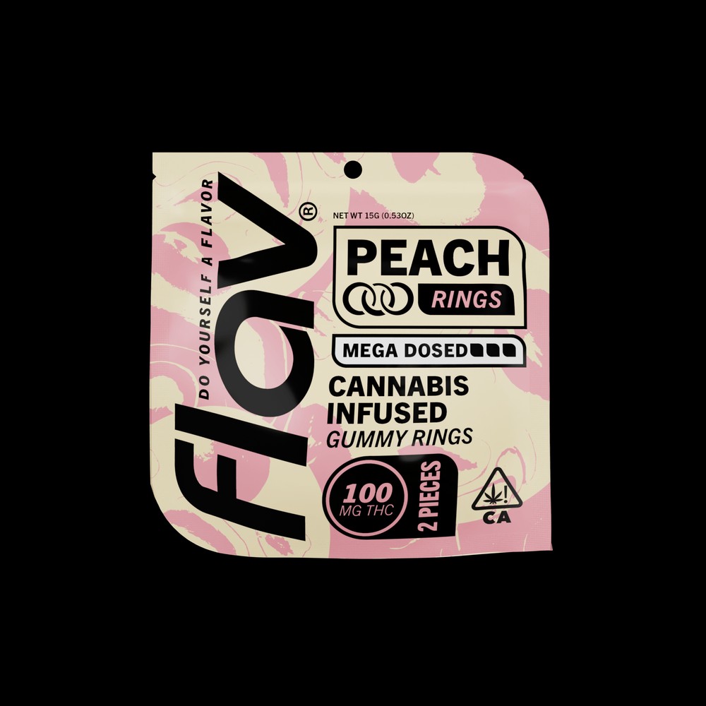 Flav Edibles - Macro Rings - Peach 100MG