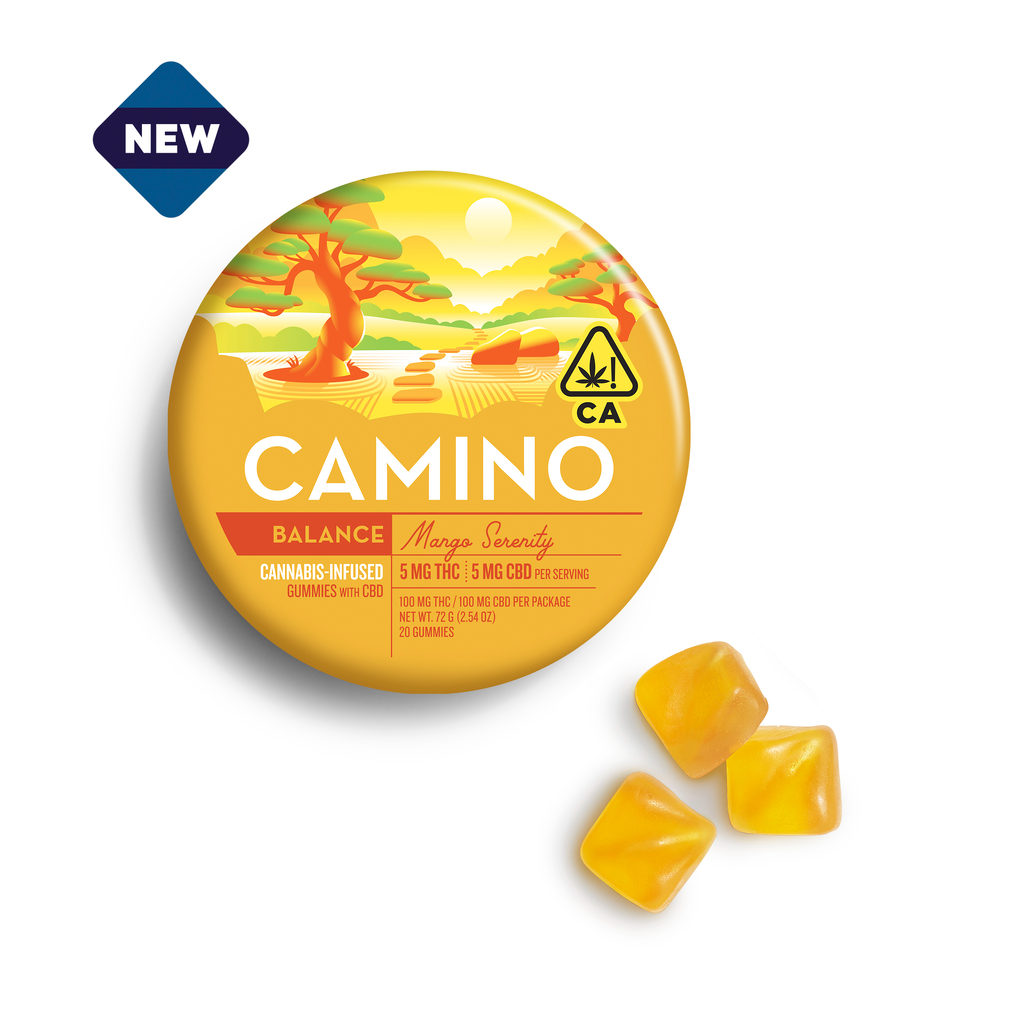 Camino -  Ratio Gummies - Mango Serenity CBD 1:1 100MG