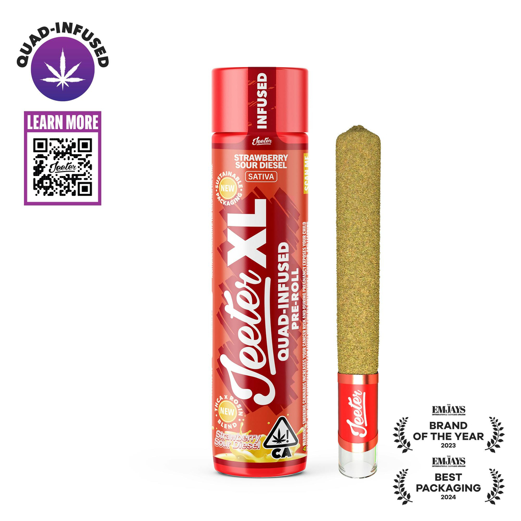 Jeeter - Quad Infused Xl Preroll - Strawberry Sour Diesel 2G - Sativa