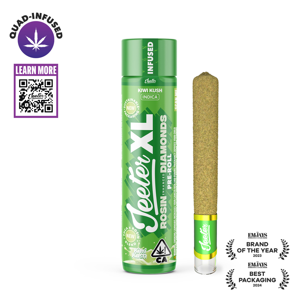 Jeeter - Quad Infused Xl Preroll - Kiwi Kush 2G - Indica