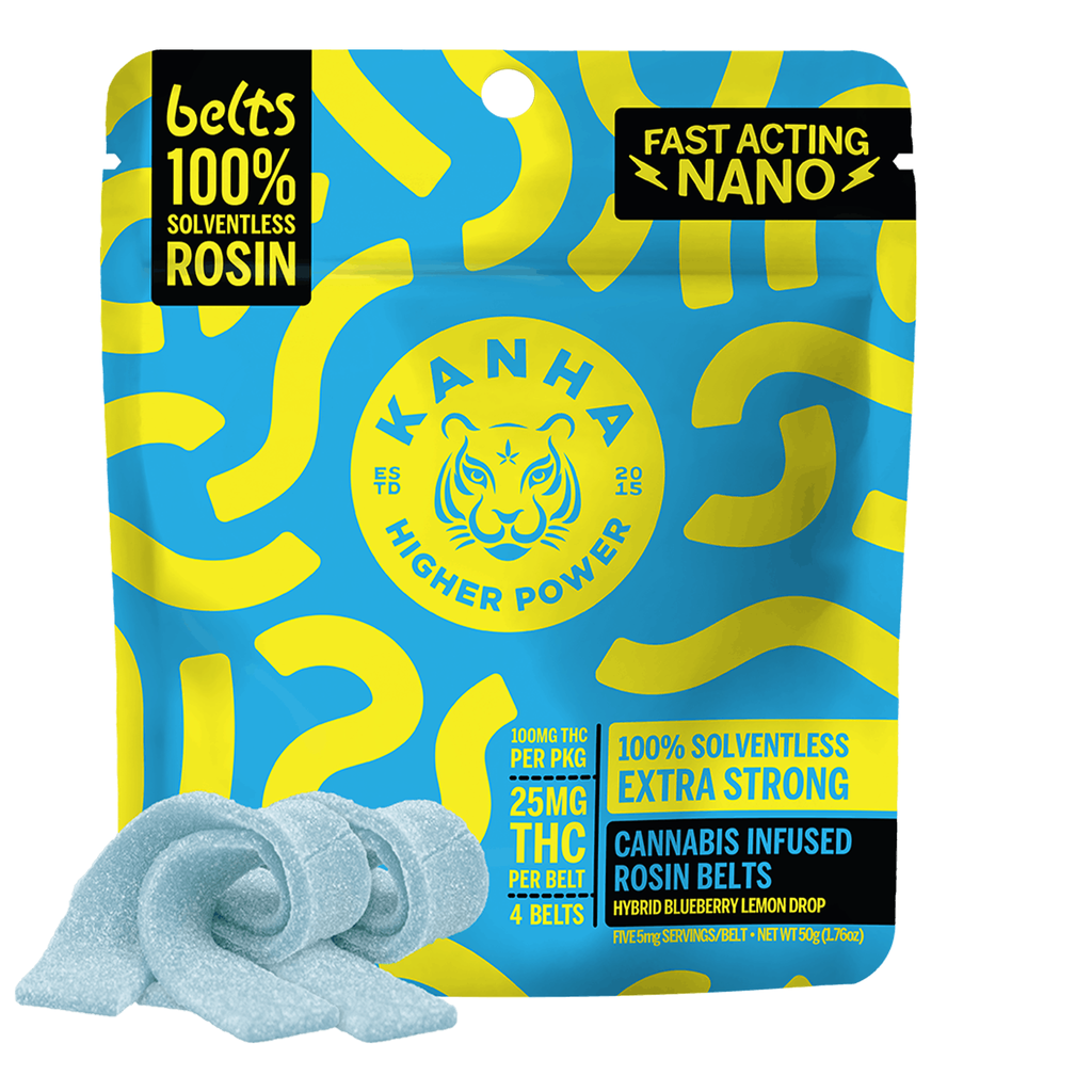 Kanha - Solventless Rosin Belts - Blueberry Lemon Drop 100MG