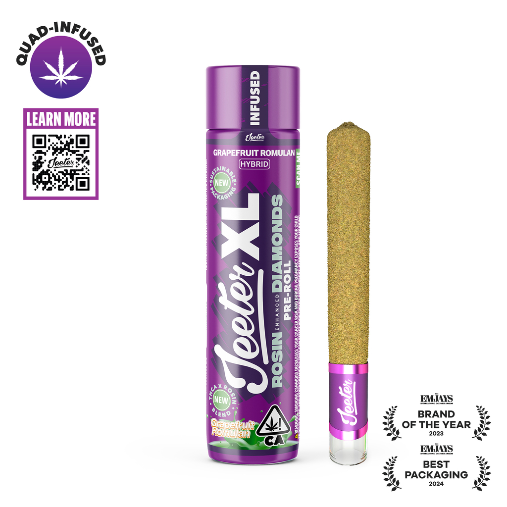 Jeeter - Quad Infused Xl Preroll - Grapefruit Romulan 2G