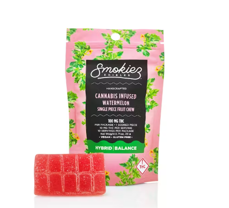 Smokiez - Single Watermelon Chew (1pk) (100mg) (h)