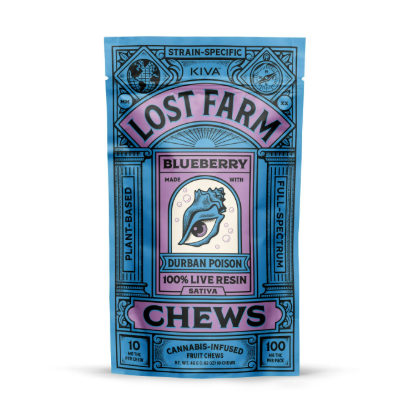 Lost Farm - Blueberry Live Resin Fruit Chews (10pk) (100mg) (s)