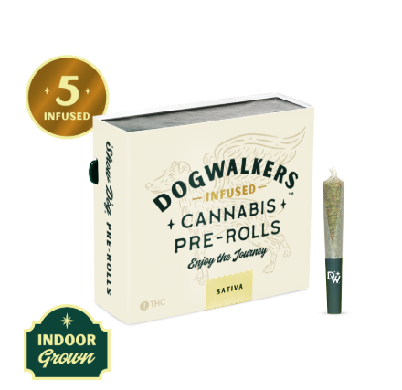 DOGWALKERS - Durban Z Infused Pre-rolls (5pk)  (2.5g) (s)