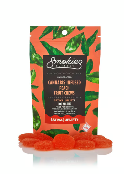 Smokiez - Sweet Peach Chews (100mg) (s)