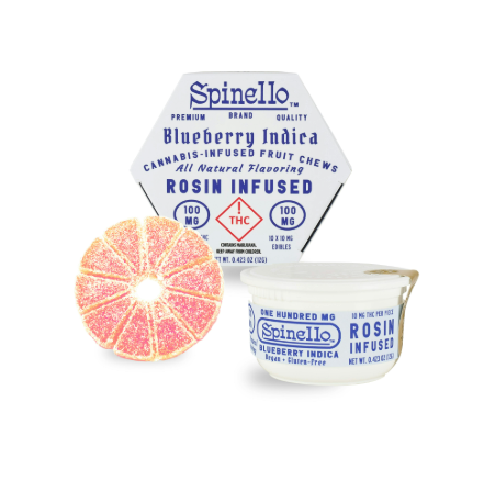 Spinello - Blueberry Indica Live Rosin Gummy (1pc) (100mg) (i)
