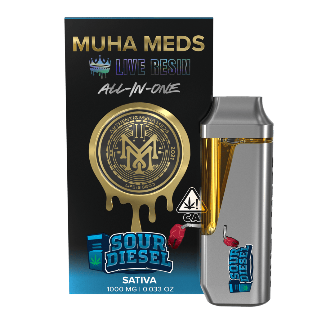 MUHA MEDS - SOUR DIESEL LIVE RESIN ALL IN ONE 1G
