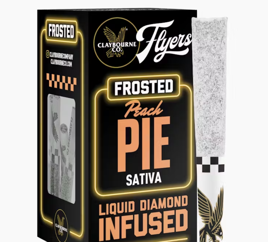 CLAYBOURNE CO. - PEACH  PIE INFUSED FLYERS 5PK