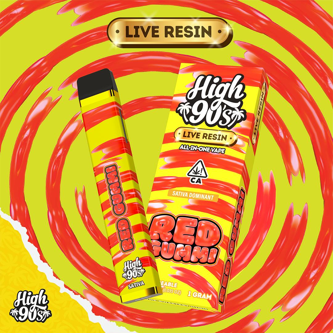 Red Gummi Live Resin Vape