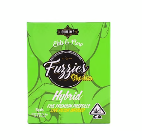 FUZZIES - JET FUEL GELATO SHORTIES 5PK LIVE RESIN (HYBRID)