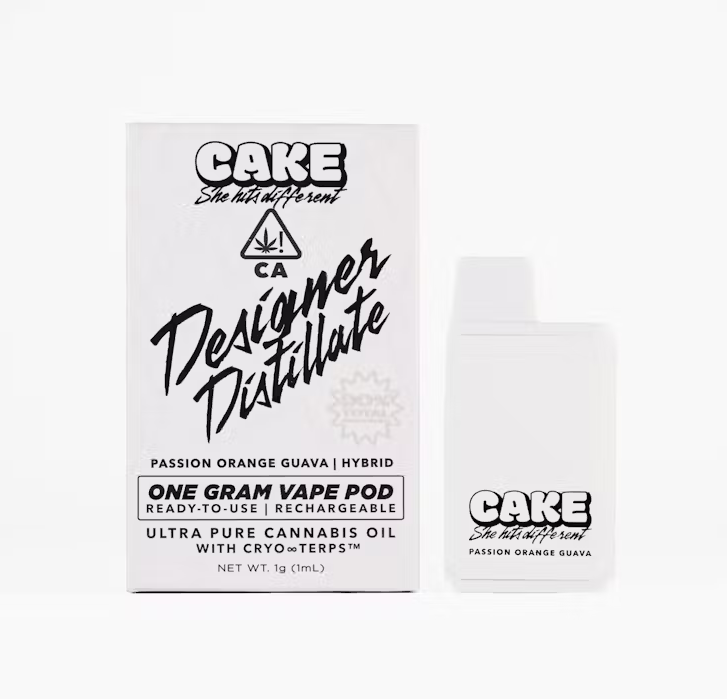 CAKE -1.25 GRAM RECHARGEABLE -PASSION ORANGE GUAVA READY TO USE 1.25G