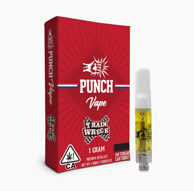 PUNCH EXTRACTS - DISTILLATE CART - TRAINWRECK (1G)