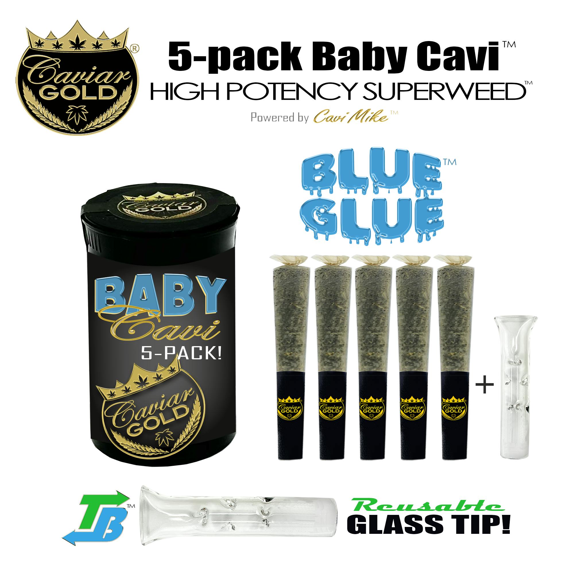 CAVI CONE BLUE GLUE BABY CONES 5PK