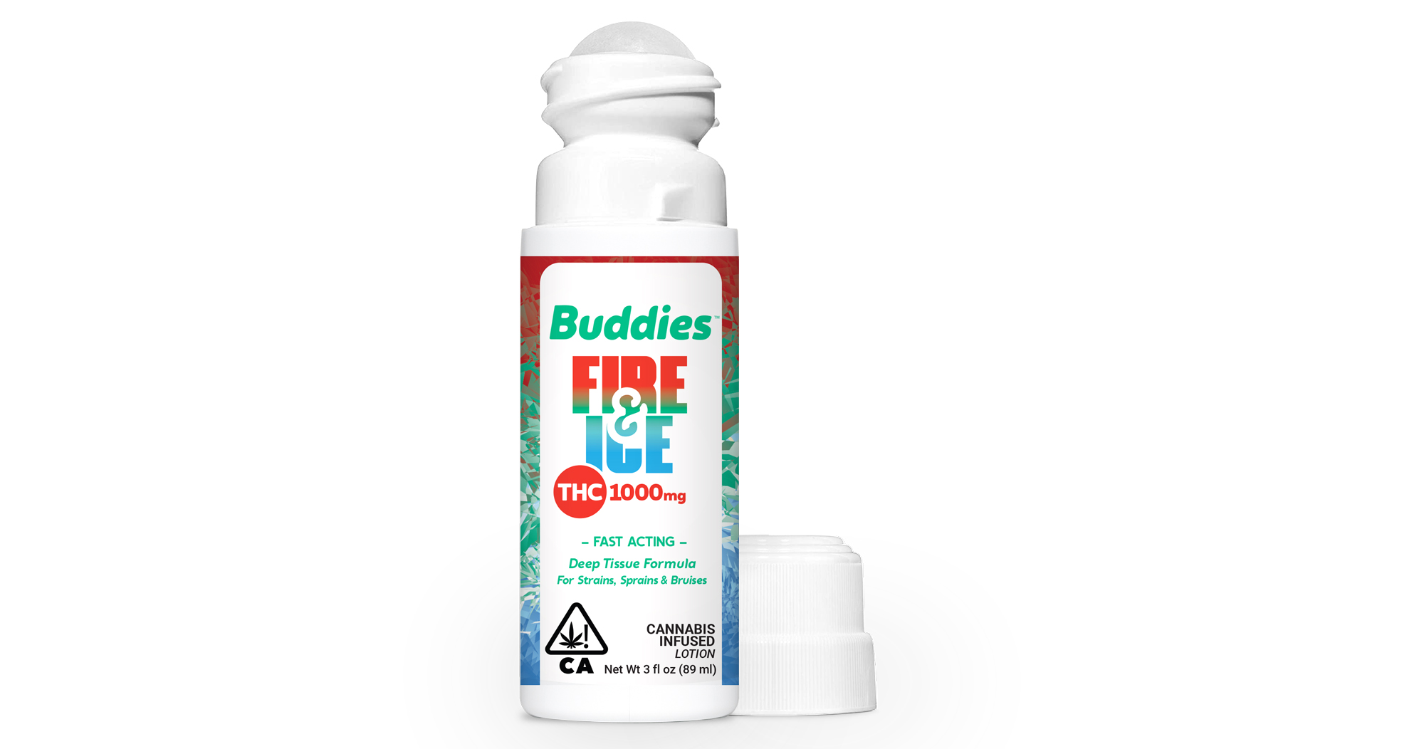 FIRE & ICE THC RICH TOPICAL ROLL - ON - 3 FL OZ