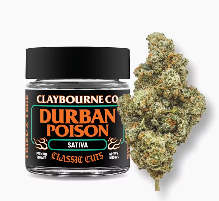 CLAYOBURNE CO. - DURBAN POISON 3.5G (SATIVA)