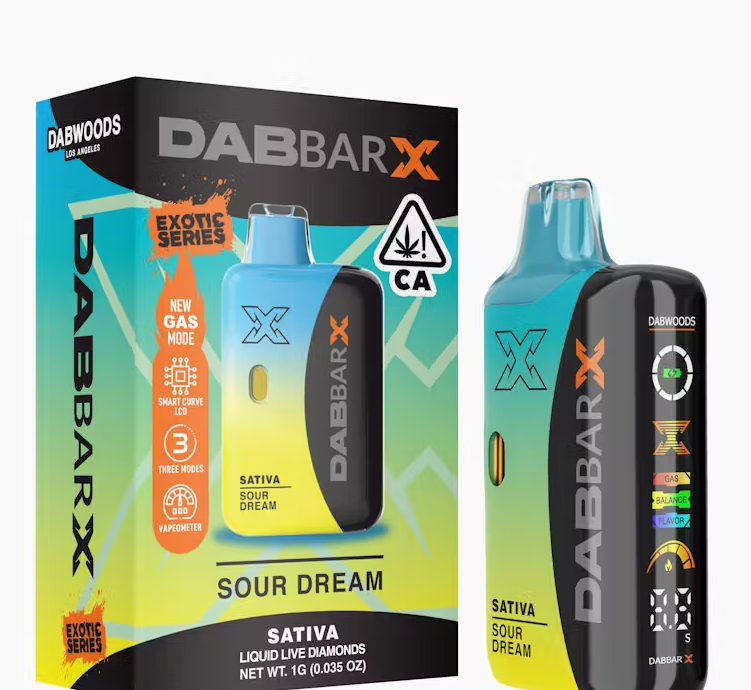 DABWOODS - SOUR DREAM LIQUID DIAMONDS ALL IN ONE 1G