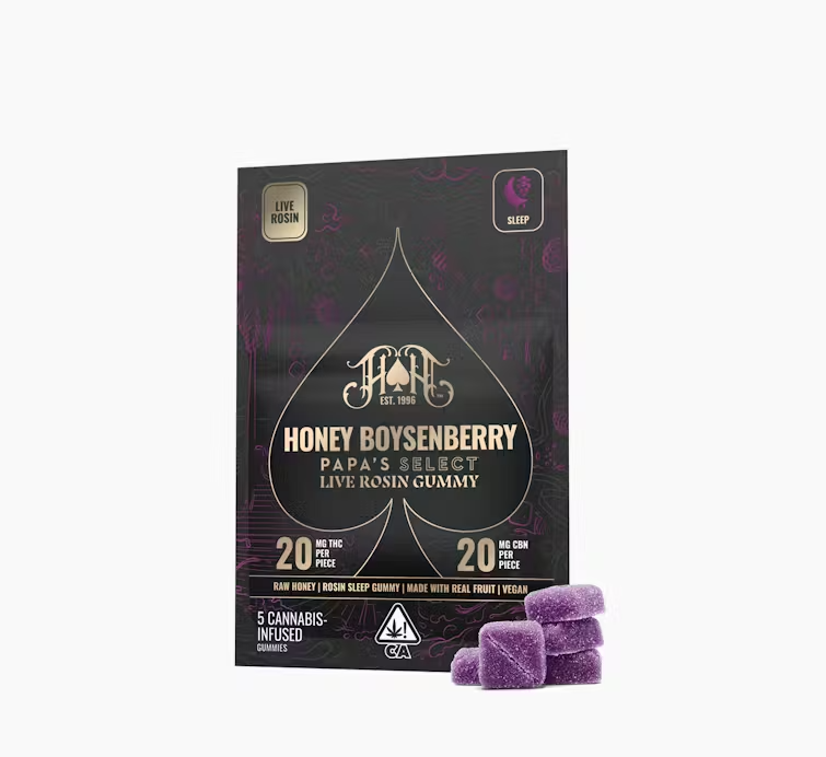 HEAVY HITTERS - HONEY BOYSENBERRY 1:1 GUMMY PACK 100MG