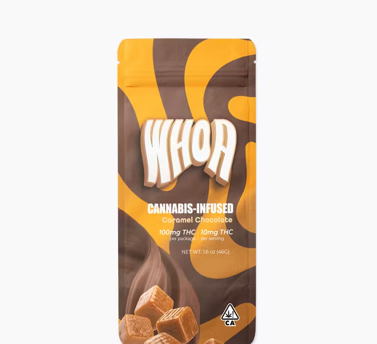 WHOA - CARAMEL CHOCOLATE BAR 100MG