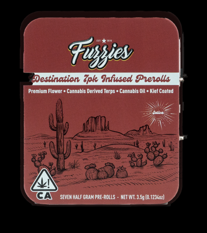 FUZZIES - MOJAVE JACK DESTINATION INFUSED 7PK (SATIVA)