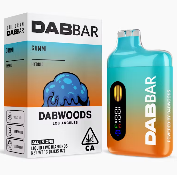DABWOODS - GUMMI LIQUID DIAMONDS DAB BAR 1G
