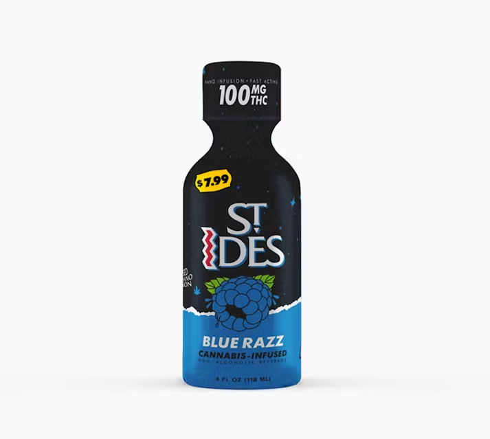 ST. IDES - BLUE RAZZ 100MG SHOT