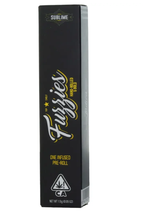 FUZZIES - OG KUSH 1.5G DISTILLATE INFUSED PRE ROLL (INDICA)