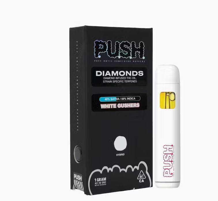 PUSH - WHITE GUSHERS PUSHPEN ALL IN ONE 1G