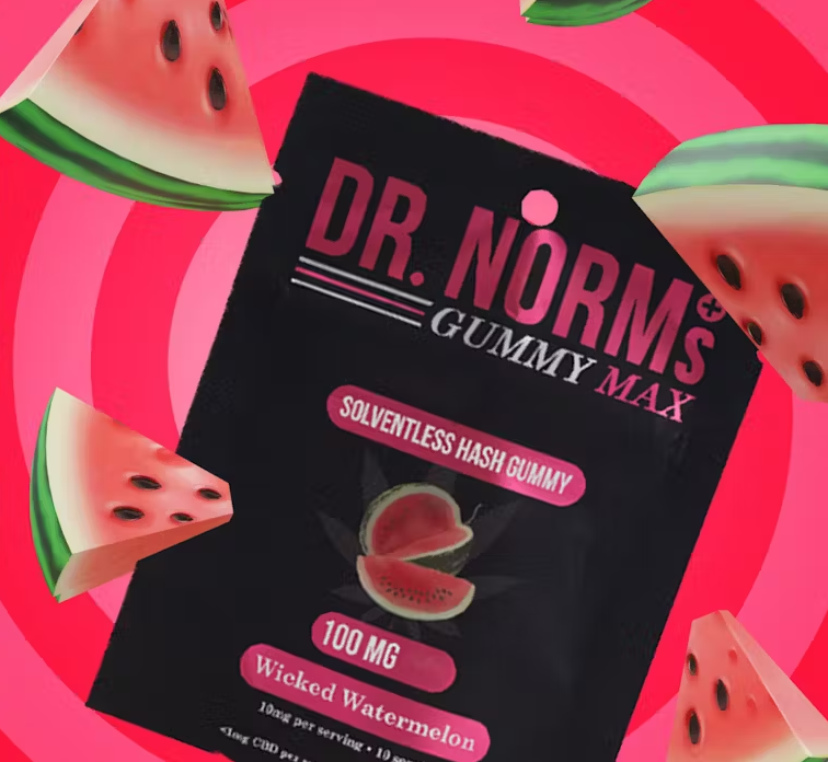 DR. NORMS GUMMY MAX SOLVENTLESS HASH GUMMY WICKED WATERMELON